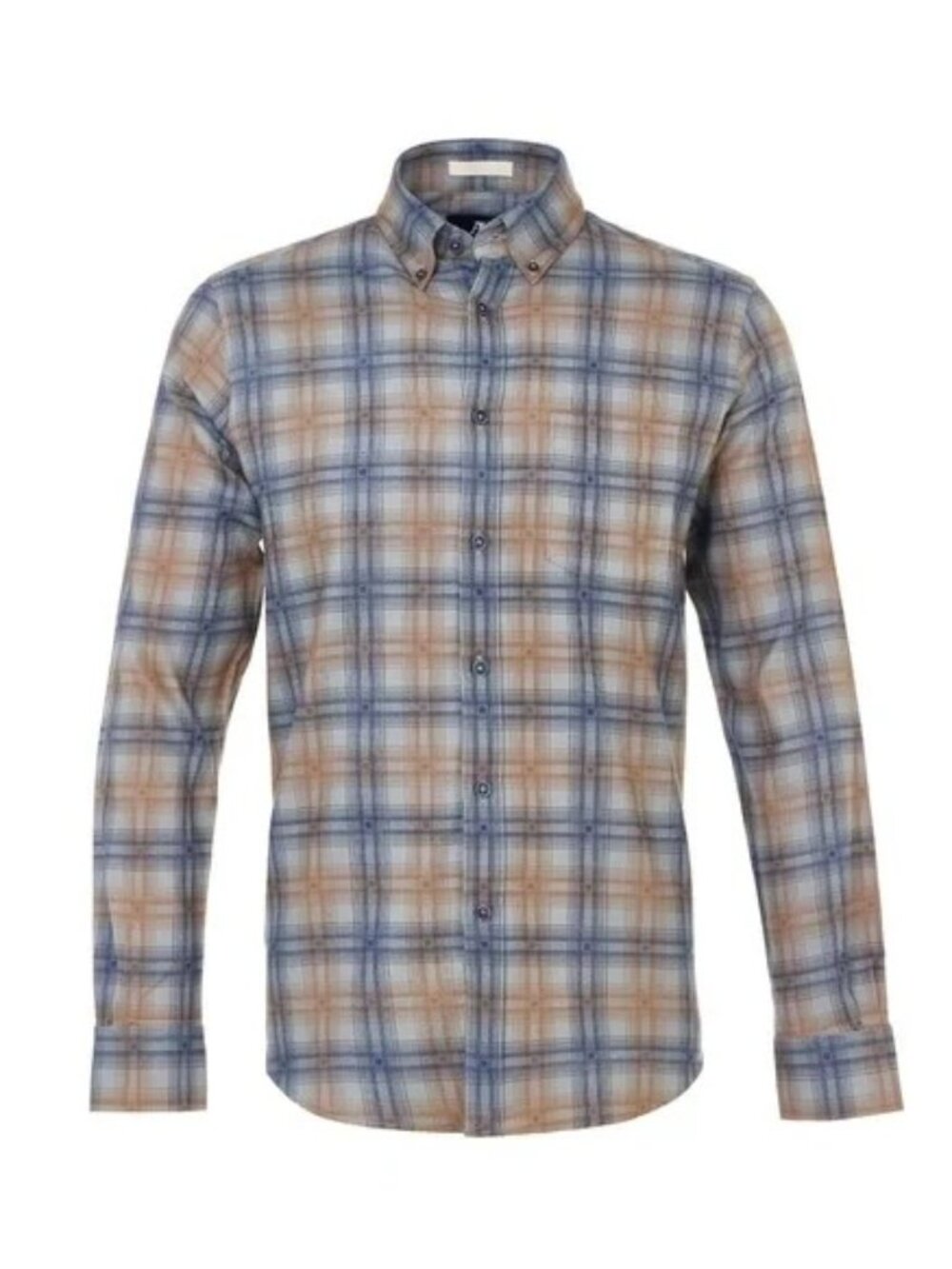 American Heritage Blue/Brown Flannel Shirt/45398